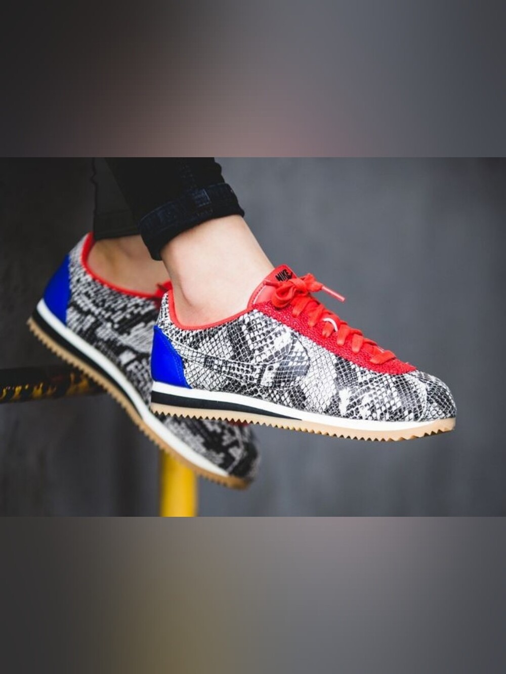 Nike Cortez Leather Premium Python Sneaker 9.5
